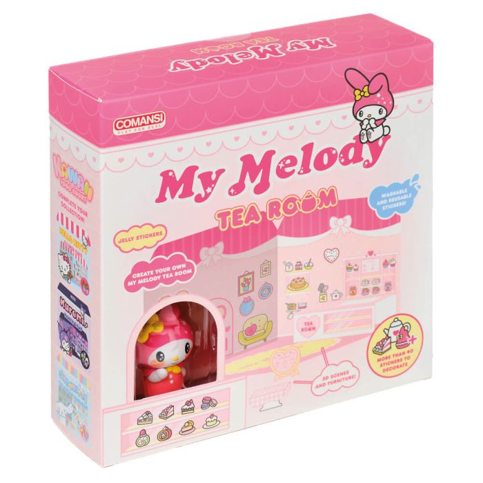 Hello Kitty and Friends Sticker House My Melody Tea Room 20.5cm
