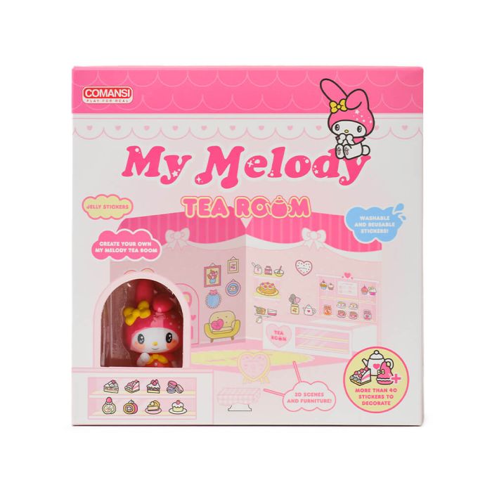 Hello Kitty and Friends Sticker House My Melody Tea Room 20.5cm