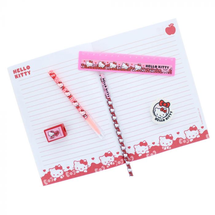 Hello Kitty Hearts & Bows Stationery Set