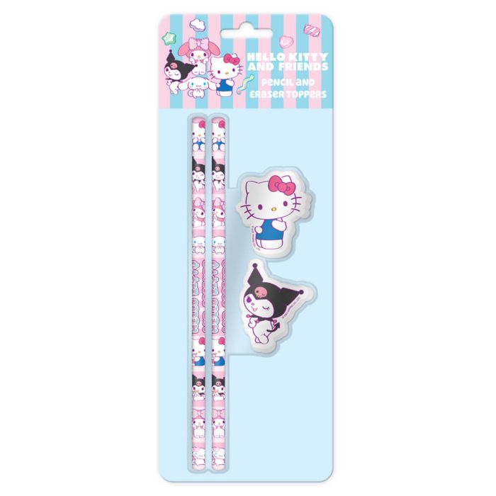 Hello Kitty Sweets Pencil & Eraser Topper Set of Two