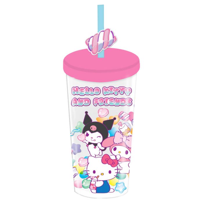 Hello Kitty Sweets Beaker & Straw