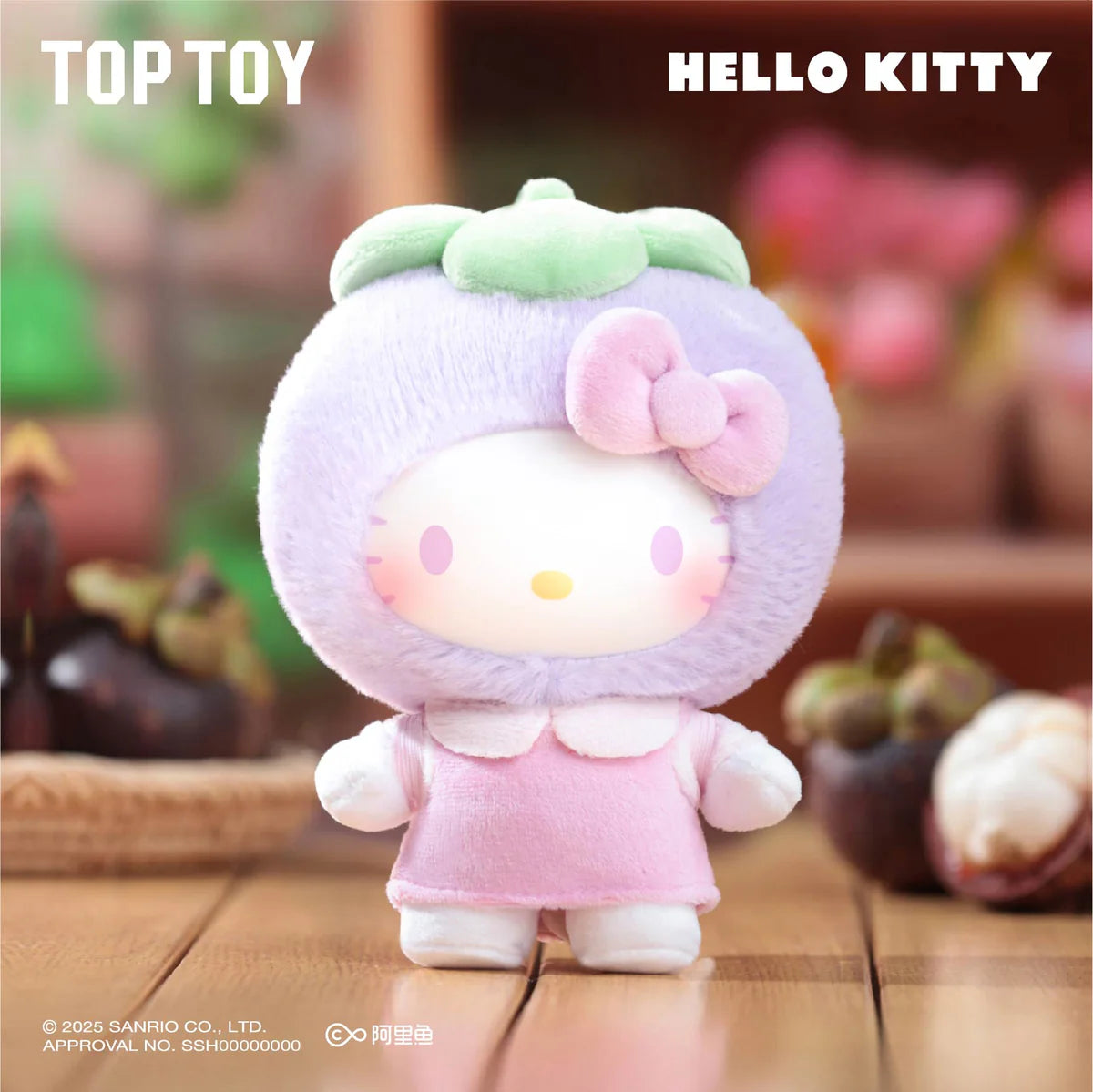 Toptoy Hello Kitty Fruity Paradise Vinyl Plush Keychain Gift Blind Box