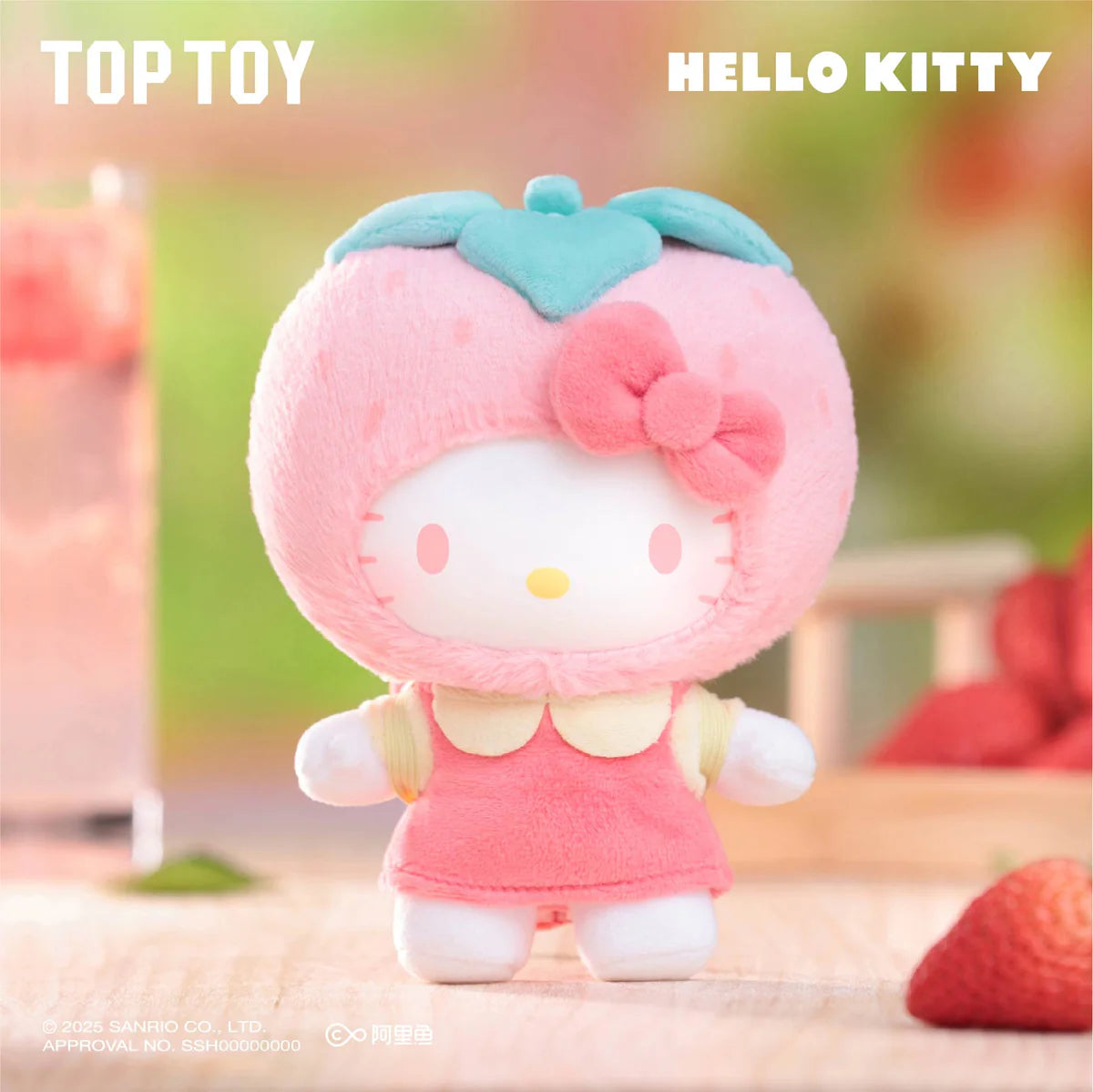 Toptoy Hello Kitty Fruity Paradise Vinyl Plush Keychain Gift Blind Box