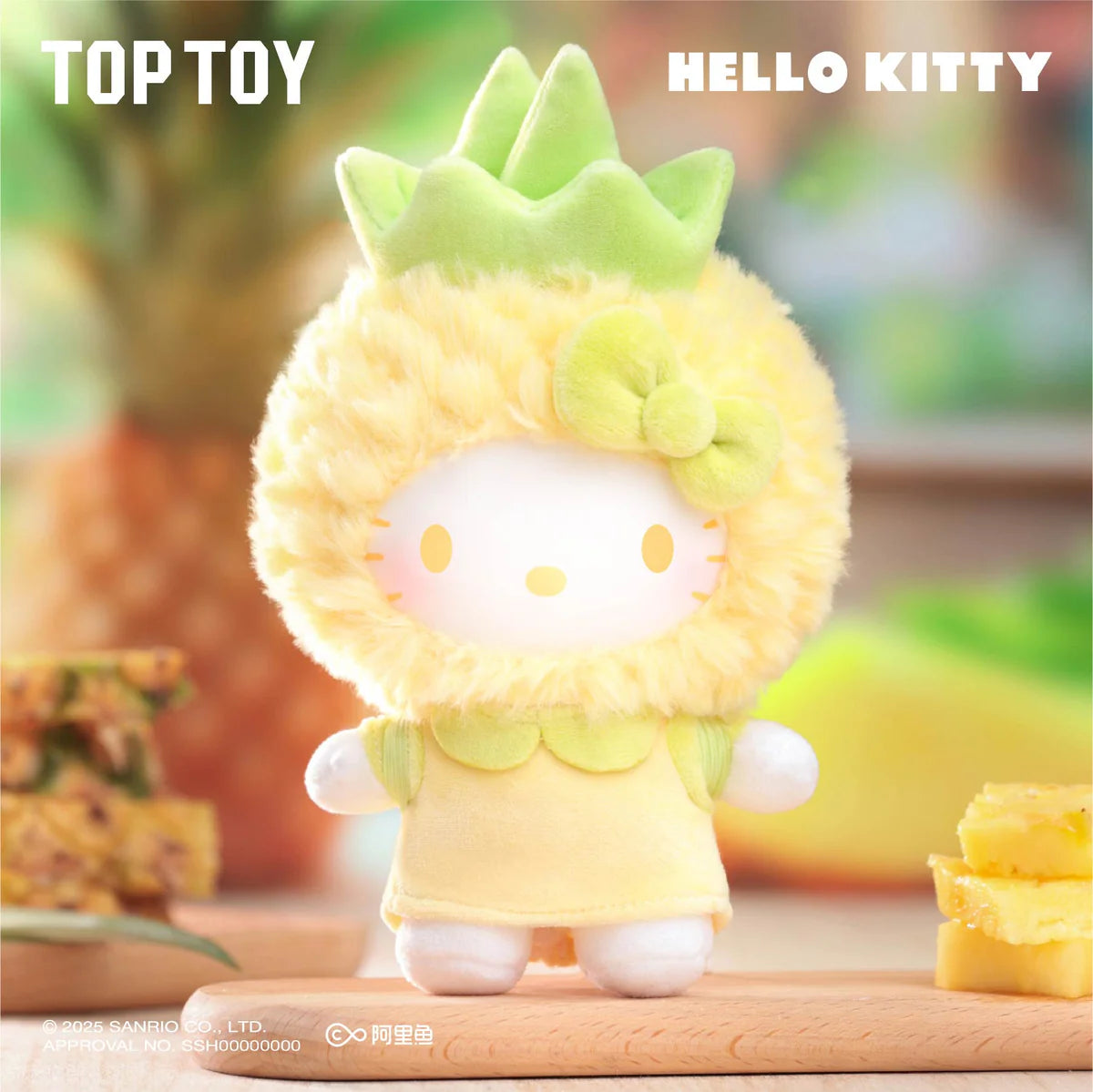 Toptoy Hello Kitty Fruity Paradise Vinyl Plush Keychain Gift Blind Box