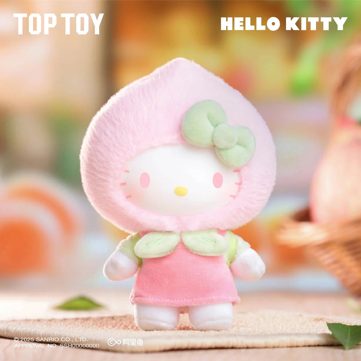 Toptoy Hello Kitty Fruity Paradise Vinyl Plush Keychain Gift Blind Box