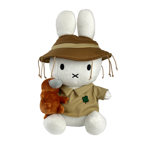Miffy Australiana Mustard Yellow Sitting Plush with Platypus 33cm