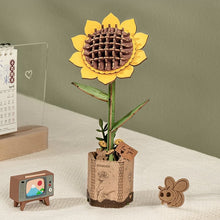 Load image into Gallery viewer, Robotime Rowood Bloom Sunflower
