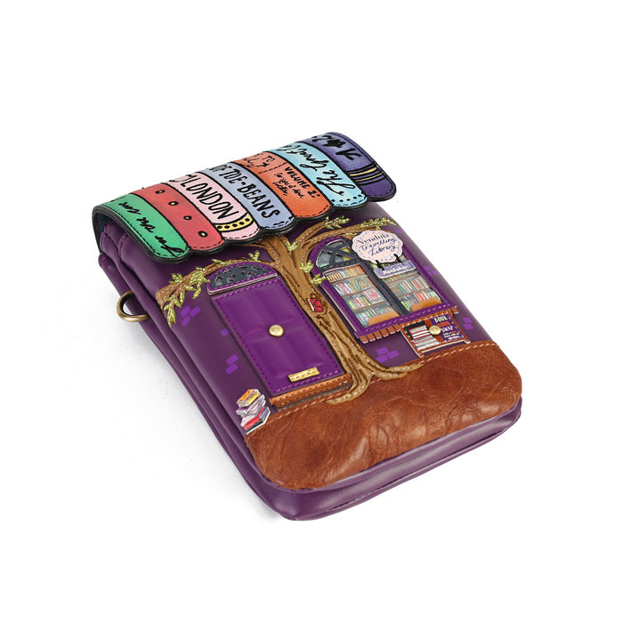 Vendula The Travelling Library Bookshop Phone Pouch