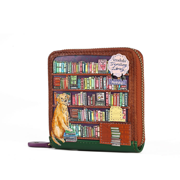 Vendula The Travelling Library Bookshop Square Wallet