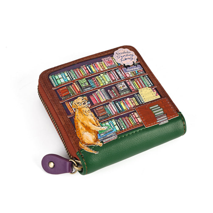 Vendula The Travelling Library Bookshop Square Wallet