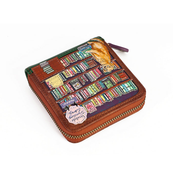 Vendula The Travelling Library Bookshop Square Wallet
