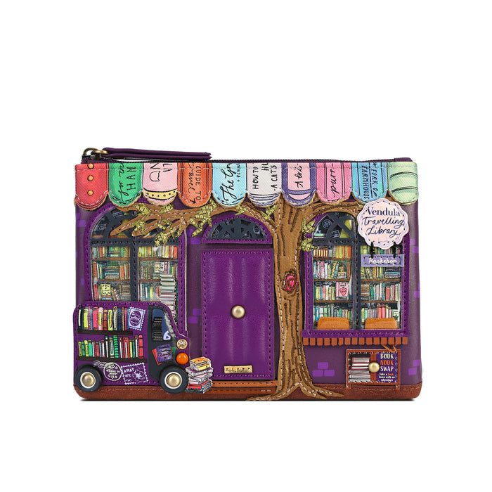 Vendula The Travelling Library Bookshop Zipper Coin Purse