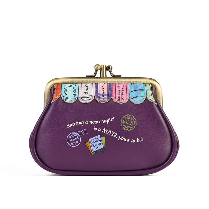 Vendula The Travelling Library Bookshop Clipper Coin Purse