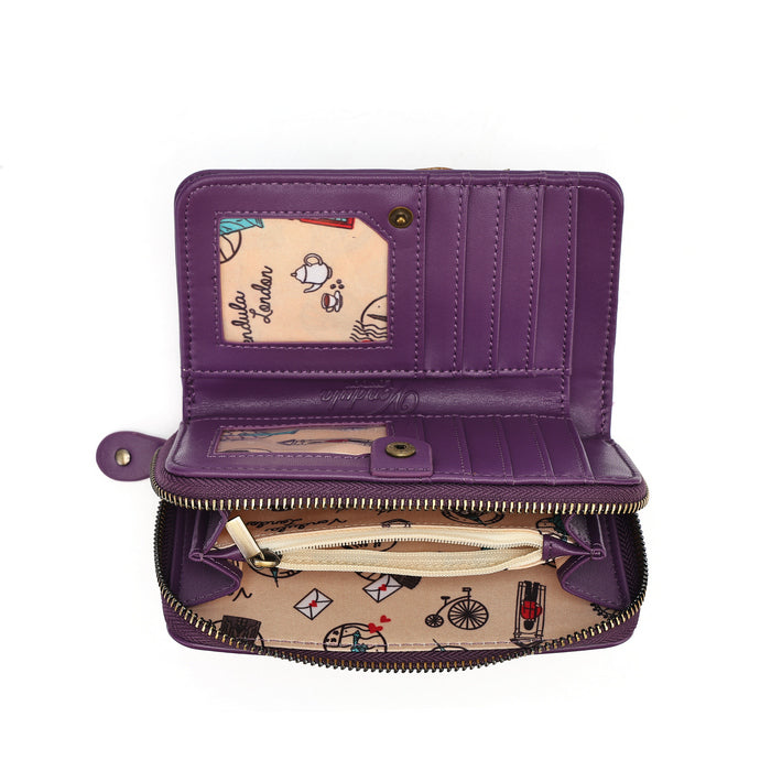 Vendula The Travelling Library Bookshop Medium Ziparound Wallet