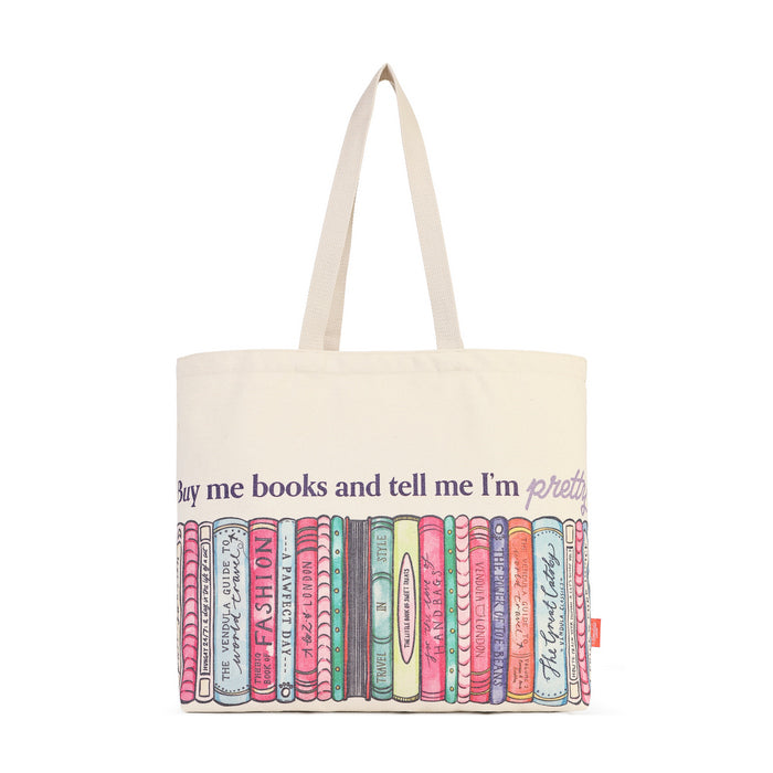 Vendula Travelling Library Bookshop Canvas Tote Bag