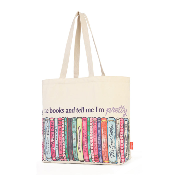 Vendula Travelling Library Bookshop Canvas Tote Bag