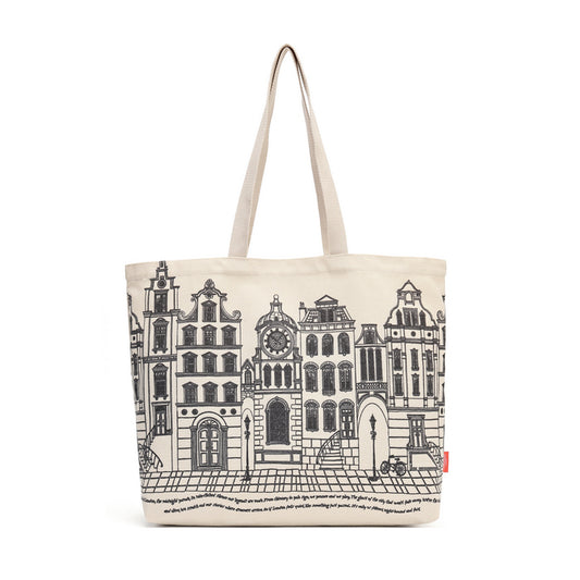 Vendula Cats In The City Canvas Tote Bag