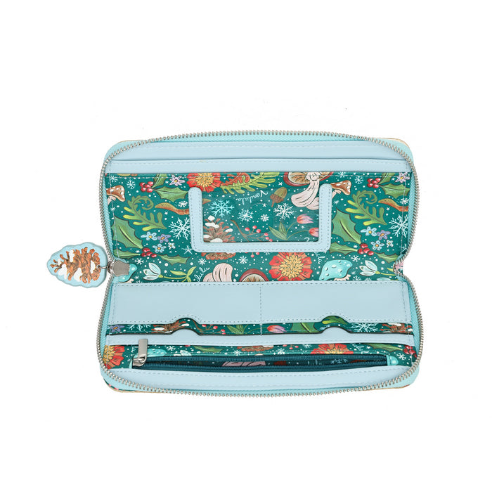 Vendula Fairy Village Snowflake Edition Large Ziparound Crossbody Wallet