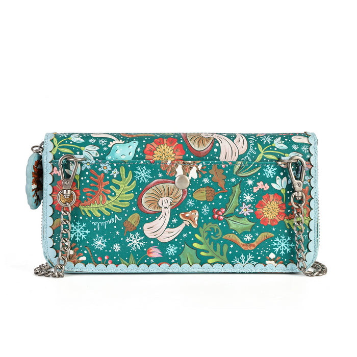 Vendula Fairy Village Snowflake Edition Large Ziparound Crossbody Wallet