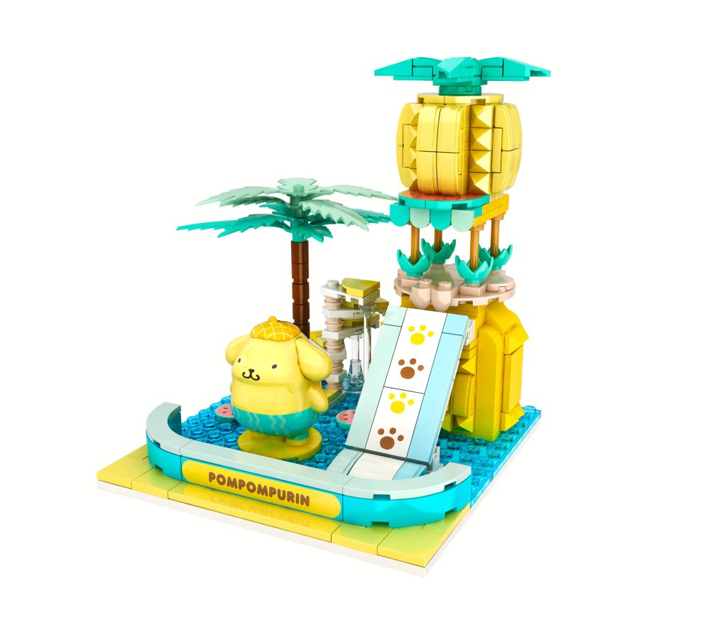 Hello Kitty - YuMe Blocks Summer Wunderland- Pompompurin Water Slide