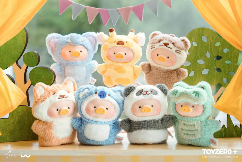 Lulu the Piggy Animal Party - Puppet Show PVC Face Plush Keychain Blind Box