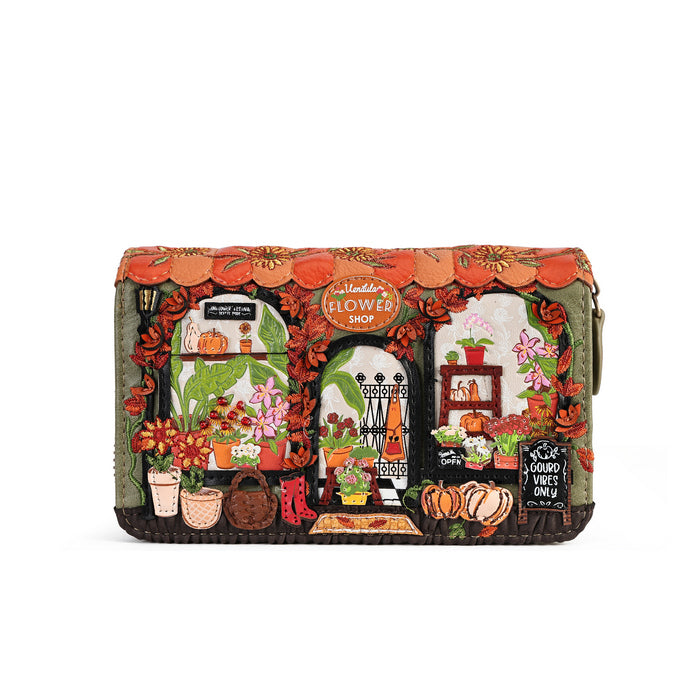 Vendula Flower Shop Amber Edition Medium Ziparound Wallet