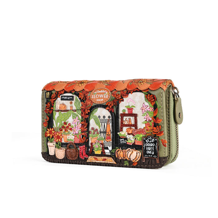 Vendula Flower Shop Amber Edition Medium Ziparound Wallet