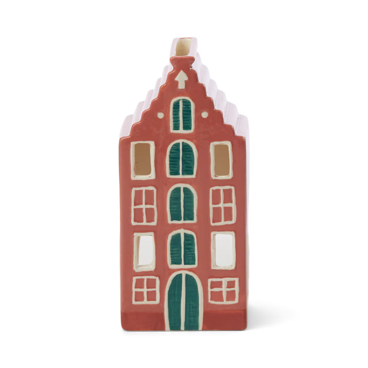 Designworks No. 02 Amsterdam House Style Incense & Tea Light Holder (1 Tea Light & 20 Incense Cones)