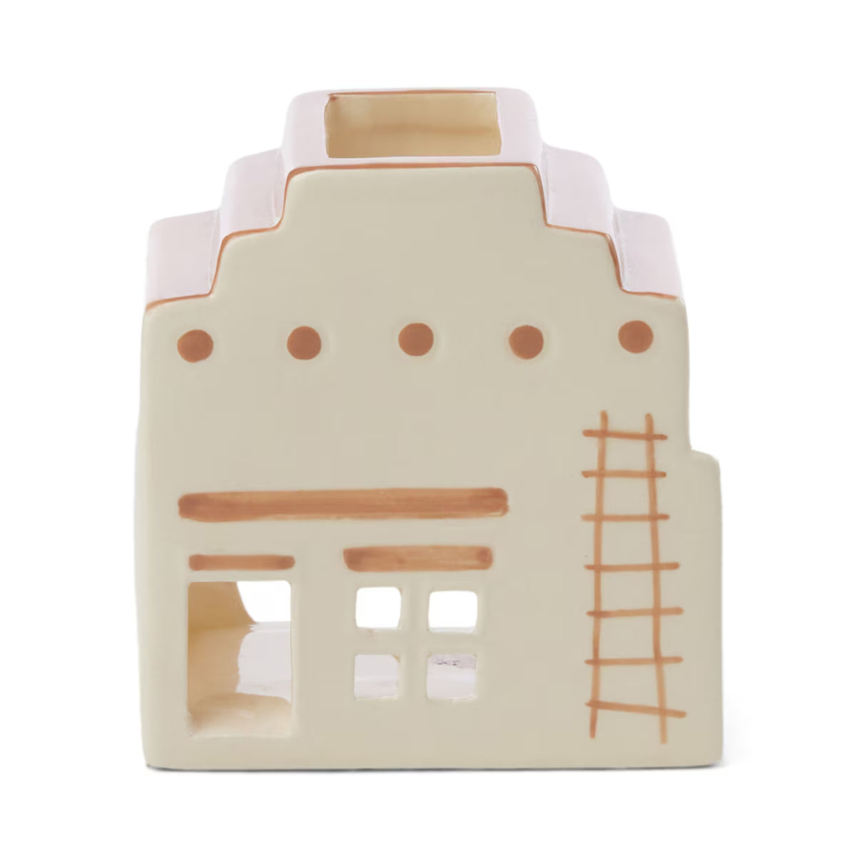 Designworks No. 03 Santa Fe Adobe Style Incense & Tea Light Holder (1 Tea Light & 20 Incense Cones)