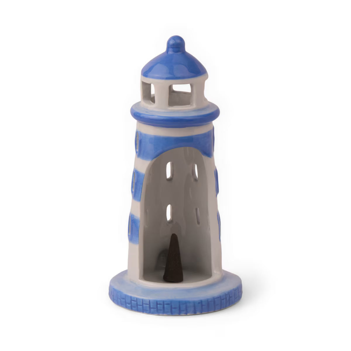Designworks No. 07 - Lighthouse Style Incense & Tea Light Holder (1 Tea Light & 20 Incense Cones)