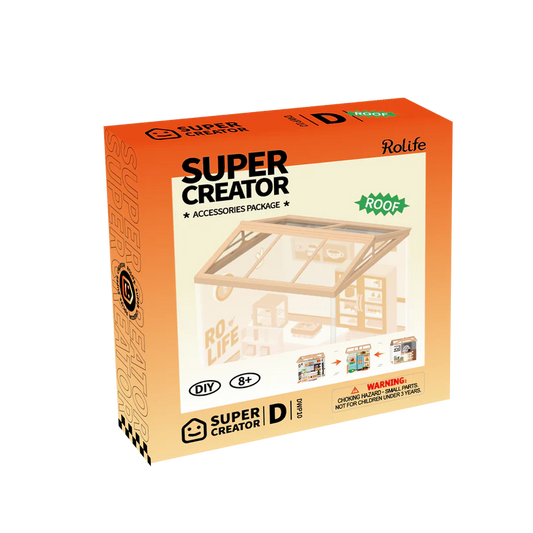 Robotime Rolife DIY Plastic Superstore Accessories Package-Roof ONLY Roof D (New Version)