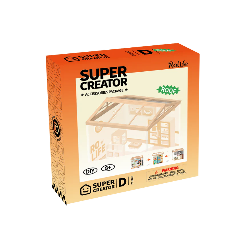 Robotime Rolife DIY Plastic Superstore Accessories Package-Roof ONLY Roof D (New Version)