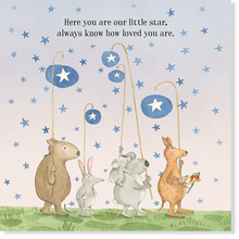 Load image into Gallery viewer, Affirmations - Twigseeds - Baby Card - Here you are our little star - K227
