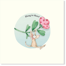 Load image into Gallery viewer, Affirmations - Twigseeds Get Well Card - Hang in There - K308
