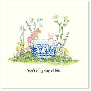 Affirmations - Twigseeds Friendship Card -You're my cup of tea - K312