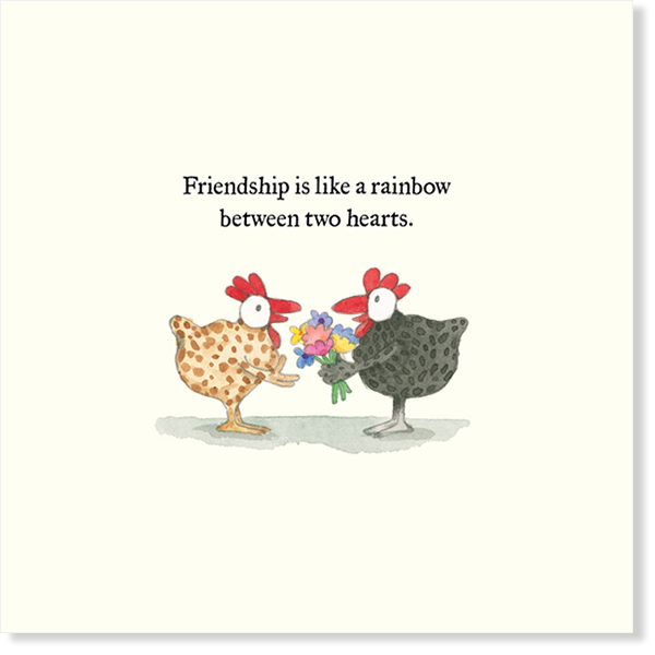 Affirmations - Twigseeds Friendship Card - Between two hearts - K316