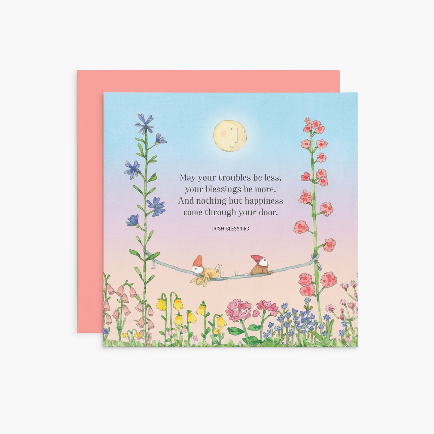 Affirmations - Twigseeds Greeting Card - May Your Troubles be Less K371