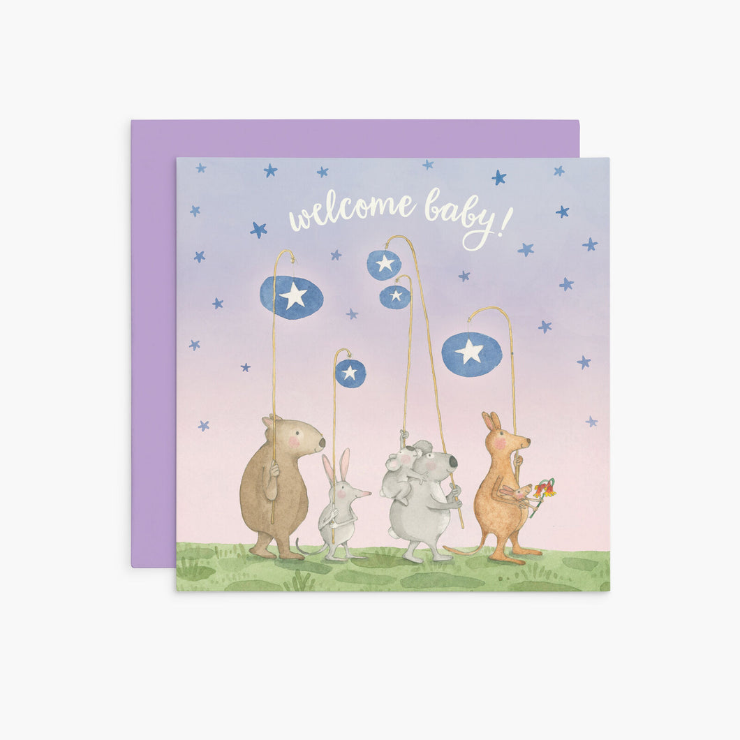 Affirmations-Twigseeds Greeting Card - Welcome Baby - K372