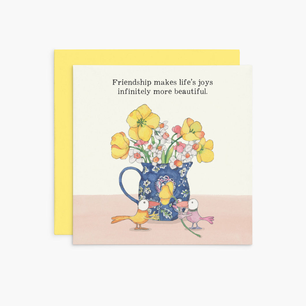 Twigseeds Friendship Card-Friendship makes life's joys K379