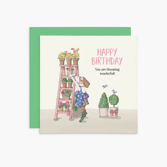Affirmations - Twigseeds Birthday Card - You are blooming wonderful!  - K386