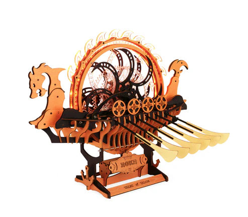 Robotime 3D Wooden Puzzle Viking Dragon Ship Mechanical LK802
