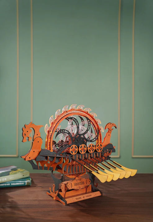 Robotime 3D Wooden Puzzle Viking Dragon Ship Mechanical LK802