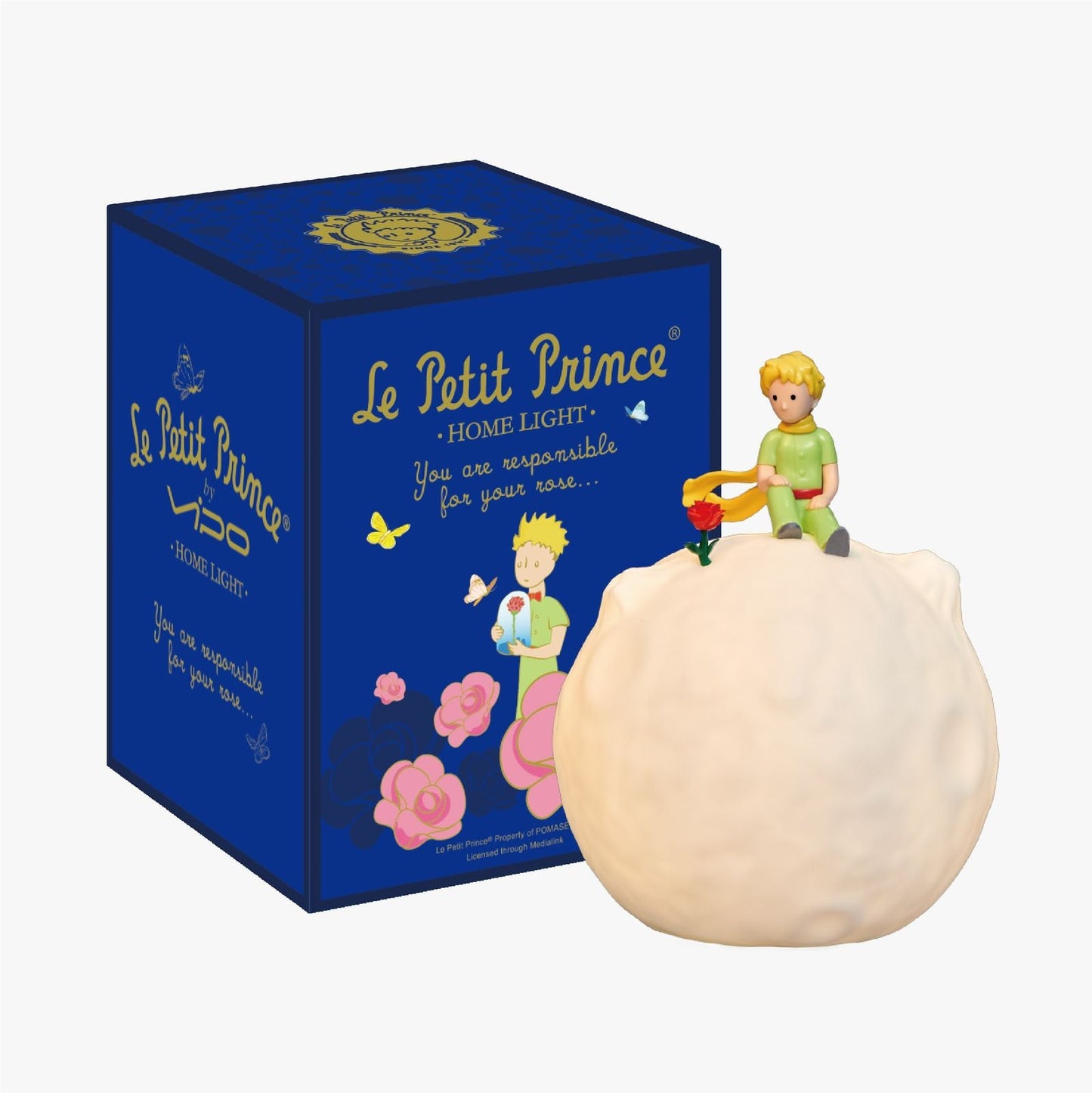 Le Petit Prince Planet Light - Rose 23cm