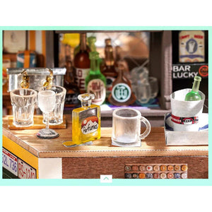 Robotime Rolife DIY Mini House Light Music Bar