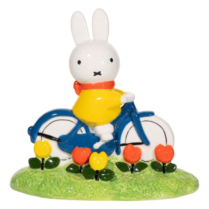 Miffy Tulip Garden Bike Figurine 15 cm