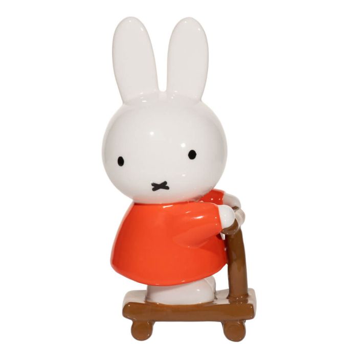 Miffy Riding Scooter Figurine 15.5cm