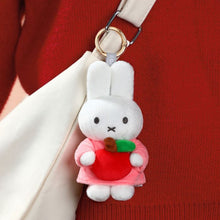 Load image into Gallery viewer, Miffy &amp; Friends Miffy with Apple Keyring 13cm
