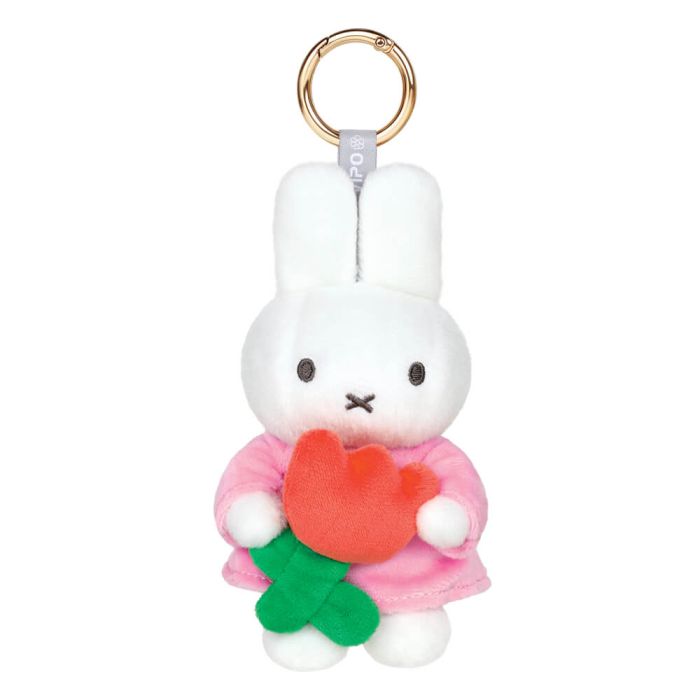 Miffy & Friends Miffy with Tulip Keyring 13cm