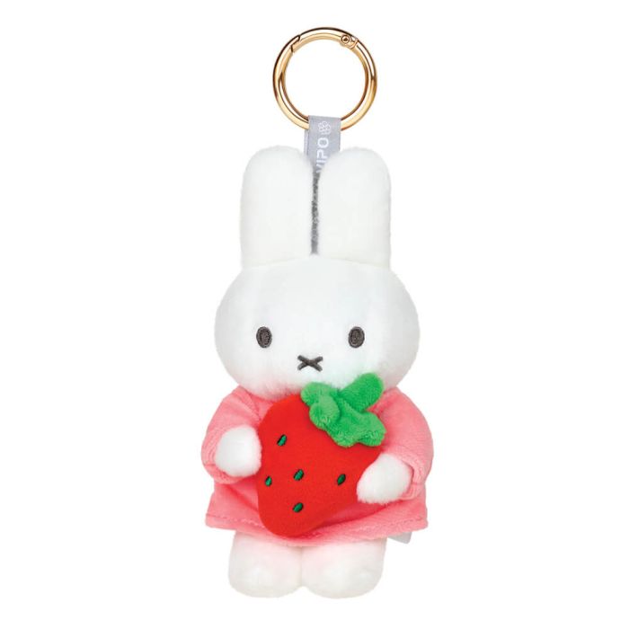 Miffy & Friends Miffy with Strawberry Keyring 13cm