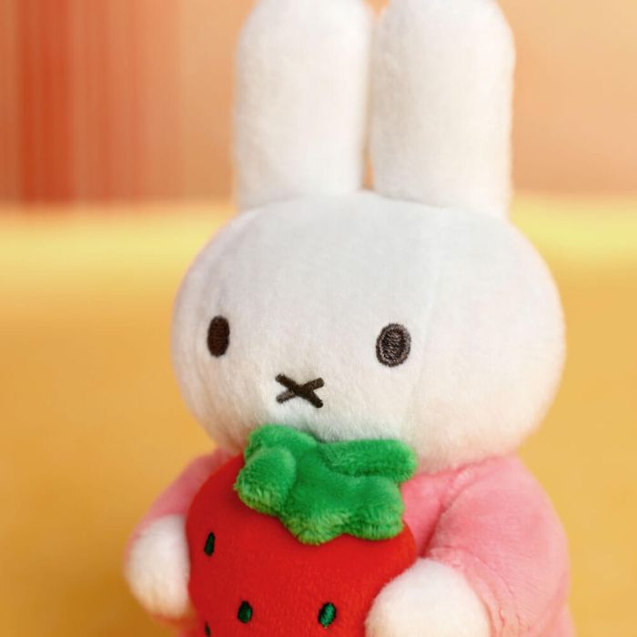 Miffy & Friends Miffy with Strawberry Keyring 13cm